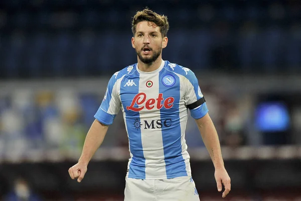 Dries Mertens Jogador Napoli Durante Jogo Liga Italiana Futebol Entre — Fotografia de Stock