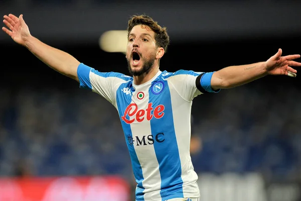 Dries Mertens Jogador Napoli Durante Jogo Liga Italiana Futebol Entre — Fotografia de Stock