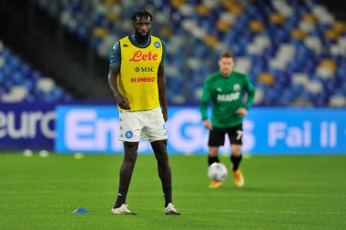 Napoli 'nin Timoue Bakayoko oyuncusu, Napoli ile Sassuolo arasındaki SerieA futbol şampiyonası maçında Napoli' deki San Paolo Stadyumu 'nda oynanan final maçı 0-2' dir. İtalya, 01 Kasım 2020. 
