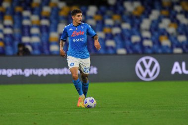 Napoli 'den Giovanni Di Lorenzo, Napoli' deki San Paolo Stadyumu 'nda oynanan Napoli - Sassuolo maçının final maçı sırasında oynadı. İtalya, 01 Kasım 2020. 