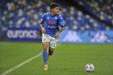Napoli 'den Giovanni Di Lorenzo, Napoli' deki San Paolo Stadyumu 'nda oynanan Napoli - Sassuolo maçının final maçı sırasında oynadı. İtalya, 01 Kasım 2020. 