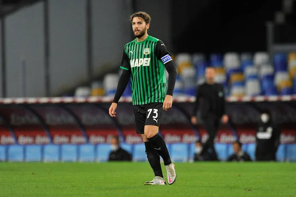 Manuel Locatelli Jugador Sassuolo Durante Serieun Partido Campeonato Fútbol Entre —  Fotos de Stock