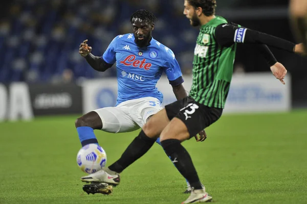 Timoue Bakayoko Jugador Napoli Durante Serieun Partido Campeonato Fútbol Entre — Foto de Stock