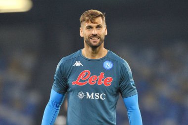 Napoli 'li Fernando Llorente, Napoli' deki Diego Armando Maradona Stadyumu 'nda oynanan Napoli ile Torino 1-1 arasındaki İtalyan Serie A futbol şampiyonası maçında oynadı. İtalya, 23 Aralık 2020. 