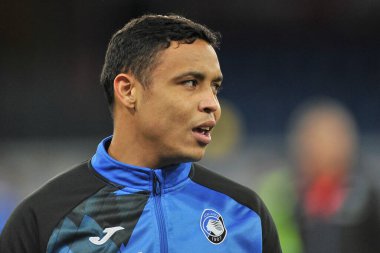 Atalanta 'dan Luis Muriel, İtalya Kupası' nın Napoli ile Atalanta arasındaki yarı final maçında Diego Armando Maradona Stadyumu 'nda oynanan maçın sonucu 0-0 oldu. İtalya, 3 Şubat 2021. 
