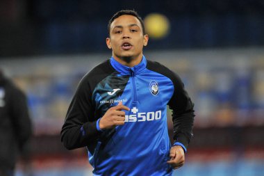Atalanta 'dan Luis Muriel, İtalya Kupası' nın Napoli ile Atalanta arasındaki yarı final maçında Diego Armando Maradona Stadyumu 'nda oynanan maçın sonucu 0-0 oldu. İtalya, 3 Şubat 2021. 