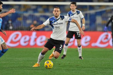 Atalanta 'nın Rafael Toloi oyuncusu, İtalya Kupası' nın Napoli ile Atalanta arasındaki yarı final maçında Diego Armando Maradona Stadyumu 'nda oynanan maçın sonucu 0-0 oldu. İtalya, 3 Şubat 2021.