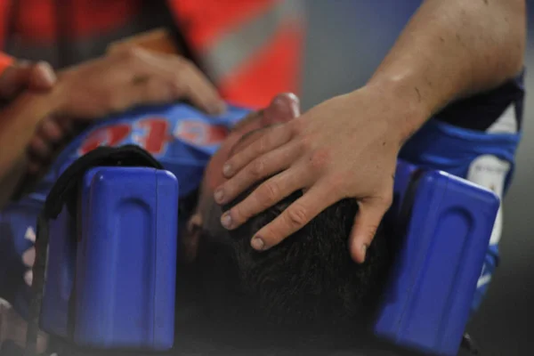 Diego Demme Jogador Napoli Durante Partida Semifinal Copa Itália Entre — Fotografia de Stock