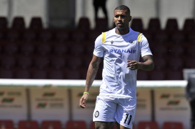 Udinese 'li Souza Walace, İtalya Ligi Serie A maçında Benevento - Udinese final maçı 2-4, Benevento' daki Ciro Vigorito Stadyumu 'nda oynandı. Benvento, İtalya, 25 Nisan 2021. 