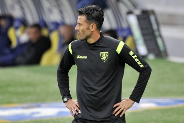 Fabio Grosso coach of Frosinone, during the match of the Italian Serie B championship between Frosinone vs Pisa, final result 3-1, match played at the Benito Stirpe stadium in Frosinone. Frosinone, Italy, 01 May 2021.  clipart