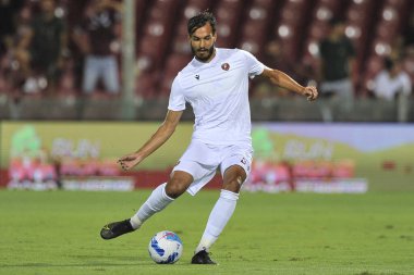 Dimitros Stavropoulos Reggina 'nın oyuncusu, Salernitana ile Reggina arasındaki İtalya Kupası maçında Salerno' daki Arechi Stadyumu 'nda oynanan final maçı 2-0' dı..