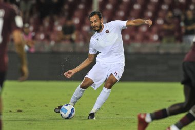 Dimitros Stavropoulos Reggina 'nın oyuncusu, Salernitana ile Reggina arasındaki İtalya Kupası maçında Salerno' daki Arechi Stadyumu 'nda oynanan final maçı 2-0' dı..