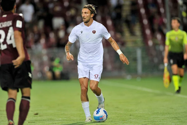 Gianluca Chiara Jogador Reggina Durante Jogo Copa Itália Entre Salernitana — Fotografia de Stock