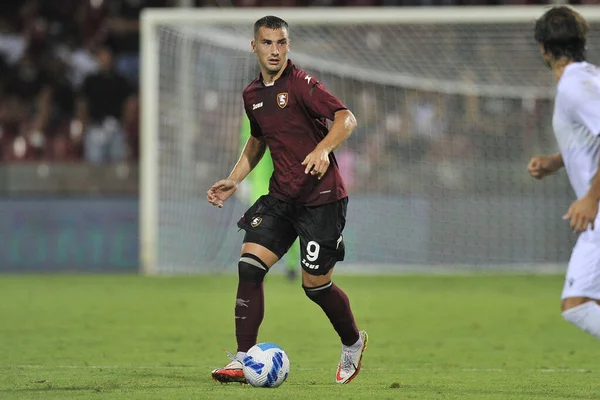 Federico Bonazzoli Giocatore Salernitana Durante Partita Coppa Italia Tra Salernitana — Foto Stock