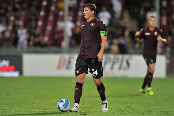 Francesco Tacchio Zawodnik Salernitana Podczas Meczu Pucharu Włoch Między Salernitana — Zdjęcie stockowe