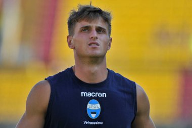 Lorenzo Colombo Spal oyuncusu, İtalya Kupası maçında Rta Benevento - Spal final maçı 2-1, Benevento 'daki Ciro Vigorito Stadyumu' nda oynandı..