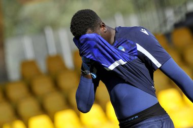 Demba Thiam Spal oyuncusu, İtalya Kupası maçında Rta Benevento - Spal final maçında 2-1, Benevento 'daki Ciro Vigorito Stadyumu' nda oynandı..