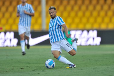 Federico Di Francesco Spal oyuncusu, İtalya Kupası maçında Rta Benevento - Spal final maçında 2-1, Benevento 'daki Ciro Vigorito Stadyumu' nda oynandı..