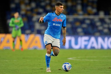 Napoli 'nin Giovanni Di Lorenzo oyuncusu, Napoli ile Venezia arasında oynanan İtalya SerieA şampiyonası maçında 2-0, Diego Armando Maradona Stadyumu' nda oynandı.. 