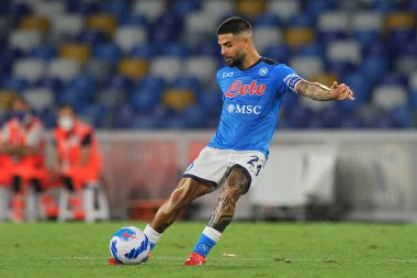 Napoli 'li Lorenzo Insigne, Napoli ile Venezia arasındaki İtalya SerieA şampiyonası maçında Diego Armando Maradona Stadyumu' nda oynanan maç 2-0 berabere sonuçlandı.. 