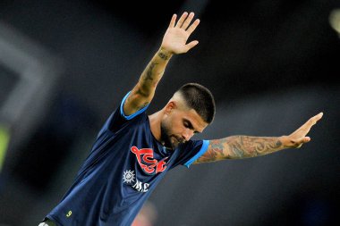 Napoli 'li Lorenzo Insigne, Napoli ile Venezia arasındaki İtalya SerieA şampiyonası maçında Diego Armando Maradona Stadyumu' nda oynanan maç 2-0 berabere sonuçlandı.. 
