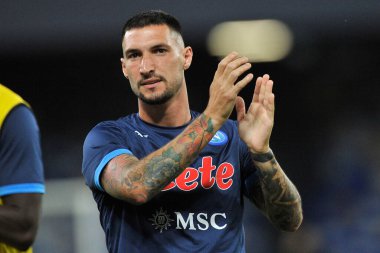 Napoli 'li Matteo Politano oyuncusu, Napoli ile Venezia arasındaki İtalya SerieA şampiyonası maçında Diego Armando Maradona Stadyumu' nda oynanan final maçı 2-0 'dı.. 