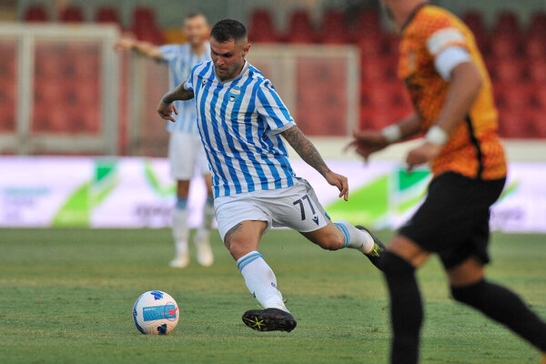 Federico Viviani Spal player, during the Italian Cup match rta Benevento vs Spal final result 2-1, match played at the Ciro Vigorito stadium in Benevento.