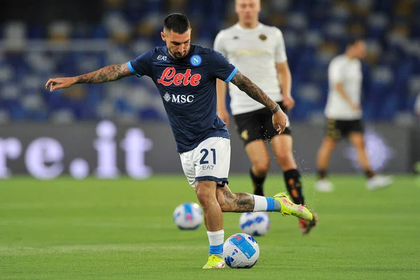 Matteo Politano Giocatore Del Napoli Durante Partita Dei Campionati Italiani — Foto Stock