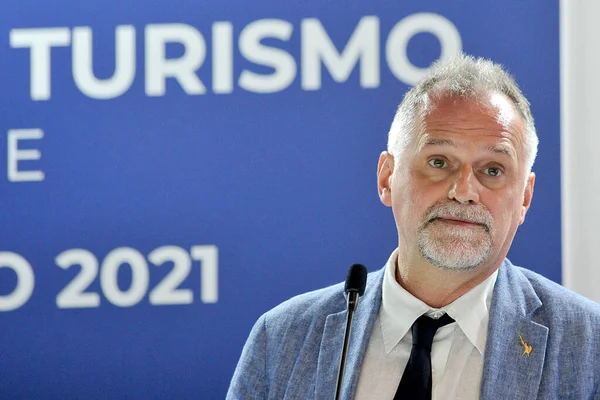 Massimo Garavaglia Minister Für Tourismus Bei Der Eröffnung Der Ausgabe — Stockfoto