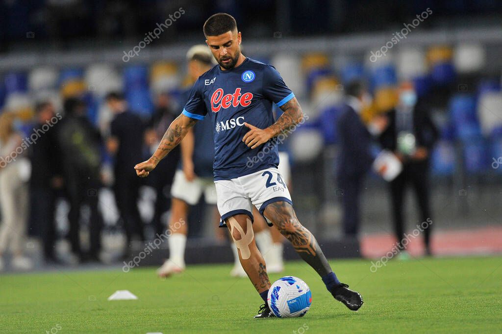 Lorenzo Insigne jugador de Napoli, durante el partido de la Serie