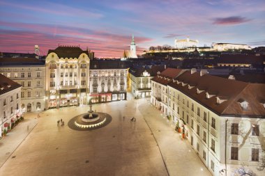 Bratislava Panorama - Main Square clipart