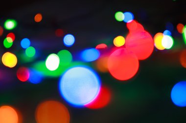 Işık bokeh, ufuk arka plan