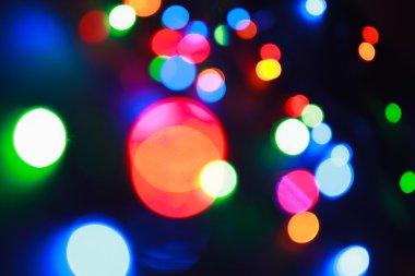 Işık bokeh, ufuk arka plan