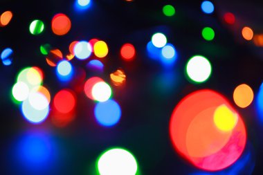 Işık bokeh, ufuk arka plan