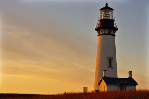 Lighthouse at sunset — Stock Photo, Image