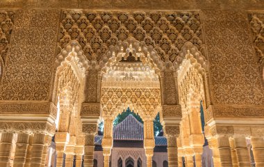 The Alhambra Palace in Spain clipart