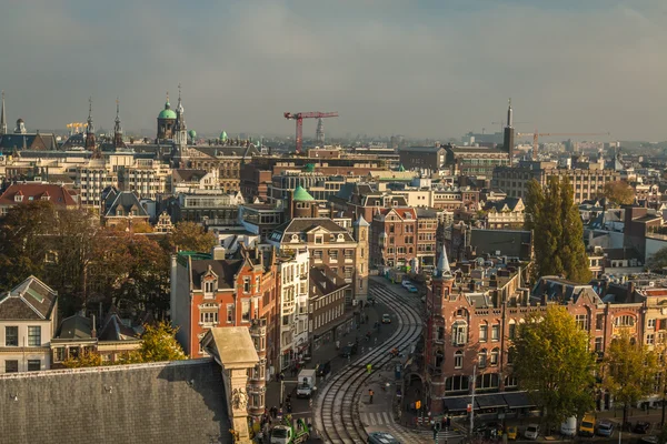 Vue sur la ville d'Amsterdam — Photo