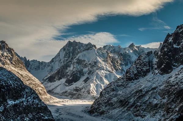 Vista dos alpes franceses — Fotografia de Stock