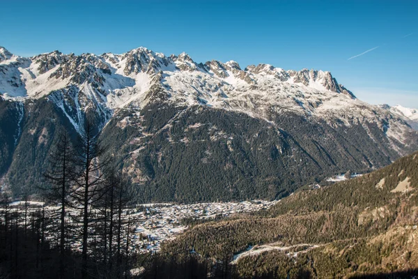 Vista de los Alpes franceses — Foto de Stock