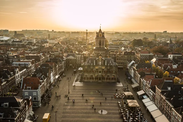 Gamla stan av Delf i Holland — Stockfoto