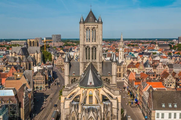 Ghent Belgium fin utsikt — Stockfoto