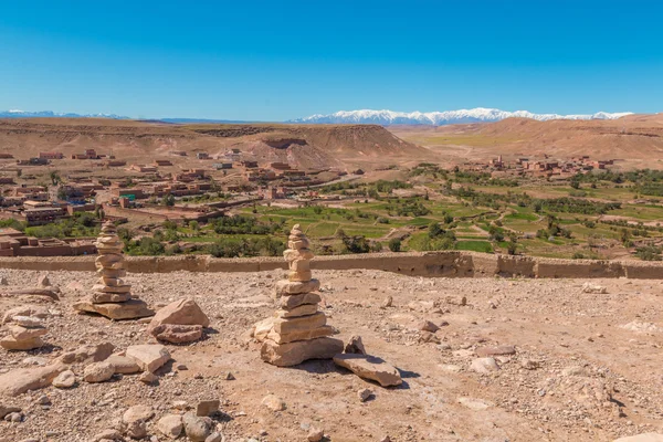 Bela vista do deserto de Marrocos — Fotografia de Stock