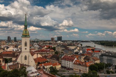 Bratislava Slovakya panoramik manzaralı