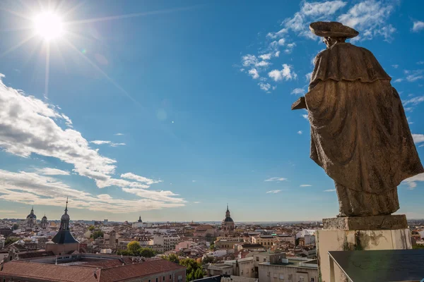 Panoramicznym widokiem na miasto Madryt Hiszpania — Zdjęcie stockowe