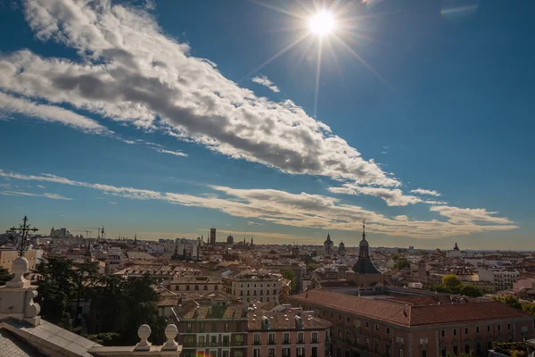 Panoramiczny widok na Madryt Hiszpania — Zdjęcie stockowe