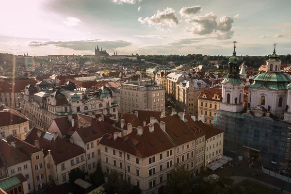 Oude stad Praag in Tsjechië Rechtenvrije Stockfoto's