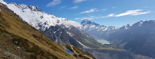 Aoraki Mont Cook Escalade Nouvelle Zélande — Photo