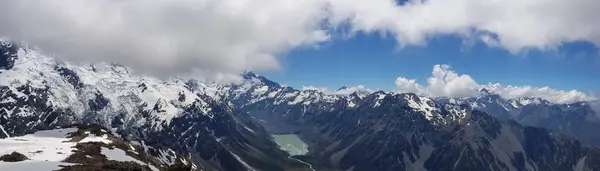 Mont Cook Nouvelle Zélande Paysage Panoramique — Photo