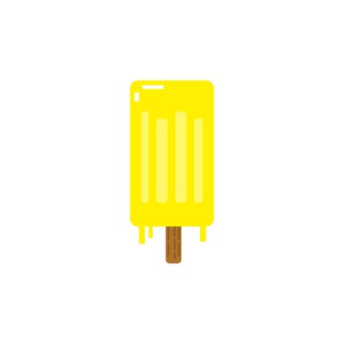 Muzlu dondurmanın çizim vektör grafiği. Dondurma ürünleri için mükemmel logolar ve çocuk kitapları için çıkartmalar.