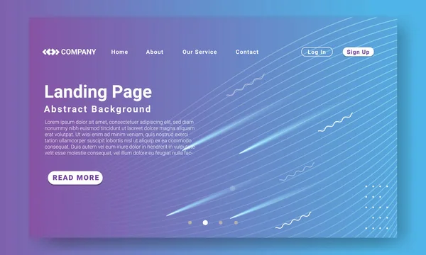 Abstract Landing Page Modello Sito Web Astratto Sfondo Geometrico Gradiente Grafiche Vettoriali